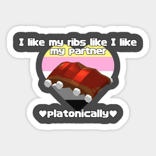 ❤ PLATONIC RIBS ❤ Sticker